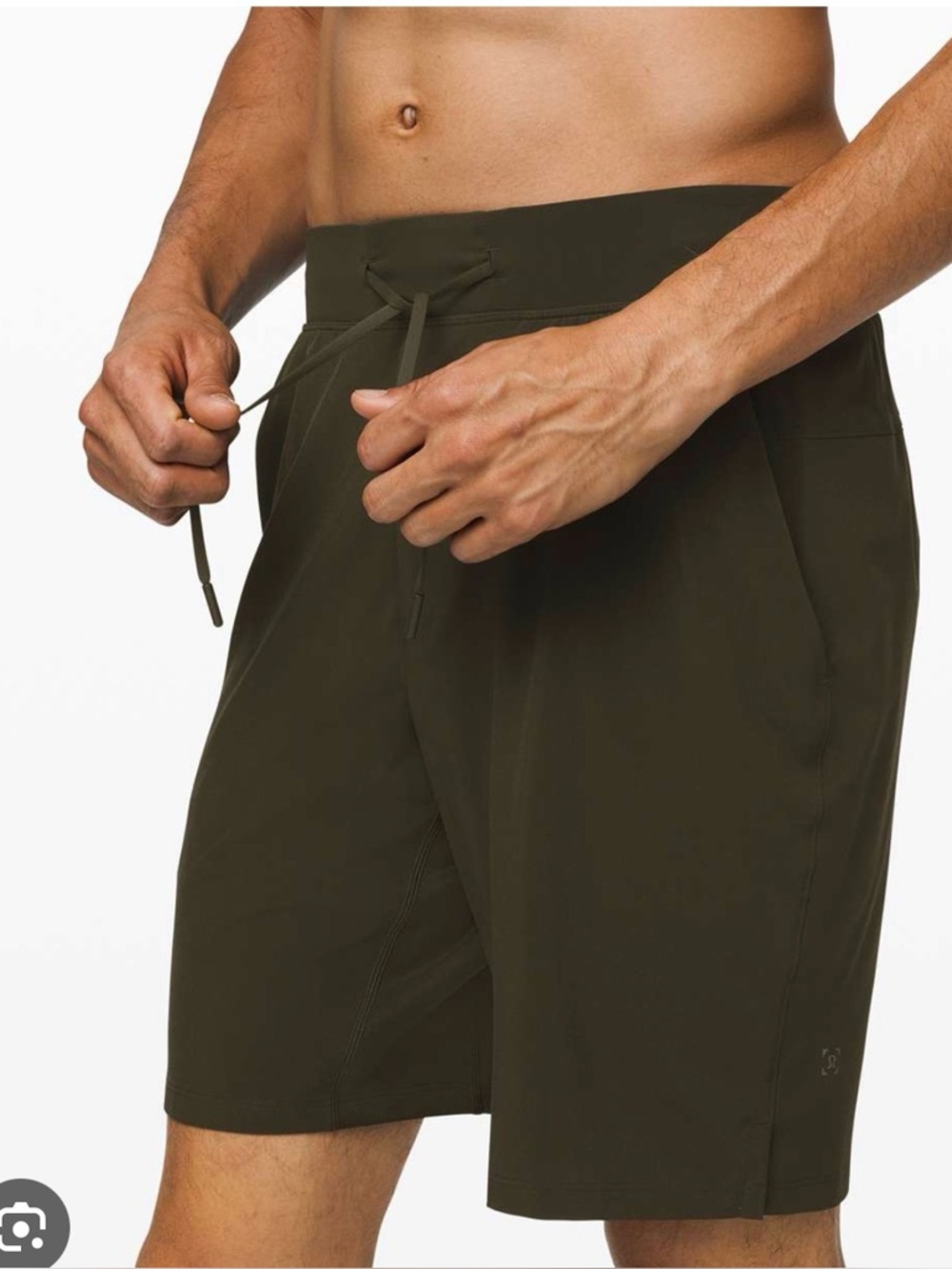 Lululemon men’s T.H.E. short dark olive